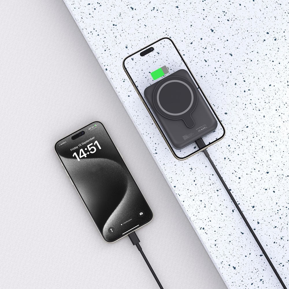 Tech - Protect PB11 Lifemag MagSafe PowerBank Μαγνητικό PowerBank Κινητού 10000 mAh - Black