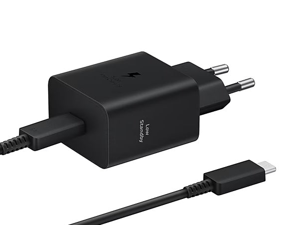Samsung Οικιακός Φορτιστής 45W με Καλώδιο Type-C to Type-C - EP-T4511XBEGEU - Black