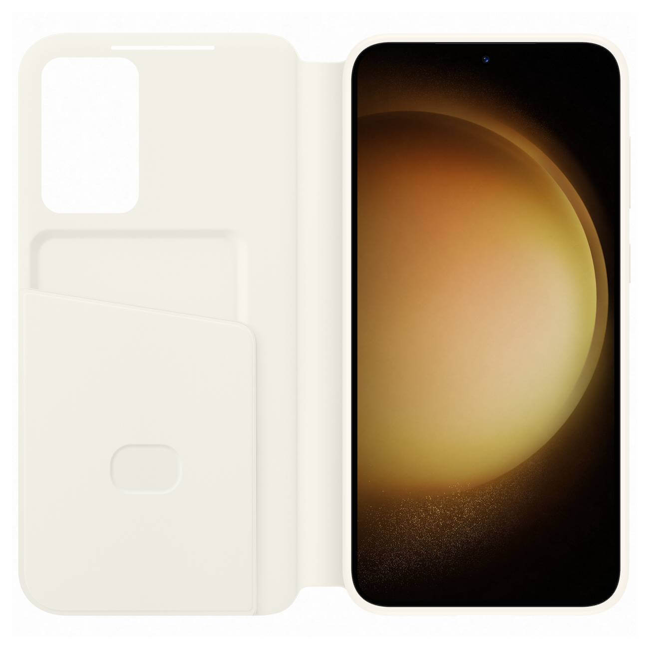Samsung Smart View Cover Samsung Galaxy S23+ Θήκη Πορτοφόλι - Cream - EF - ZS916CUEGWW