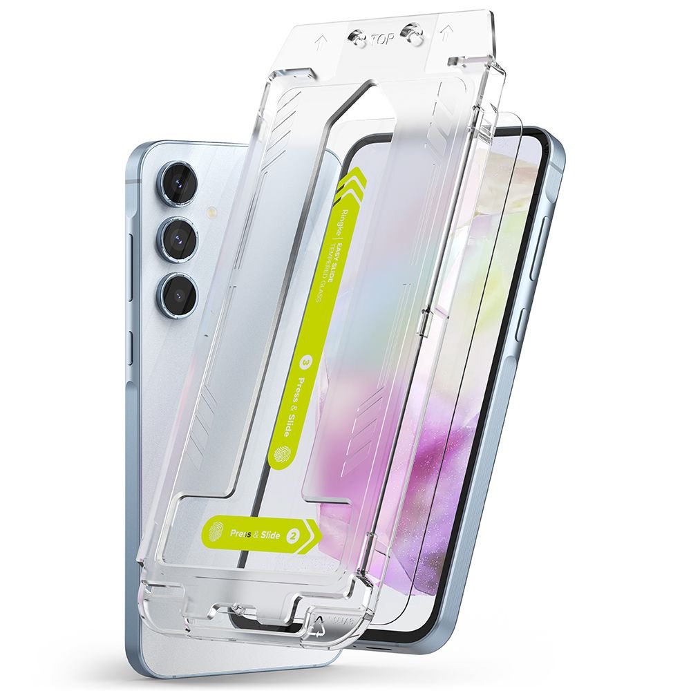 Ringke Samsung Galaxy A35 5G Easy Slide 2.5D 9H Case Friendly Αντιχαρακτικό Γυαλί Οθόνης - 2 Τεμάχια - Clear