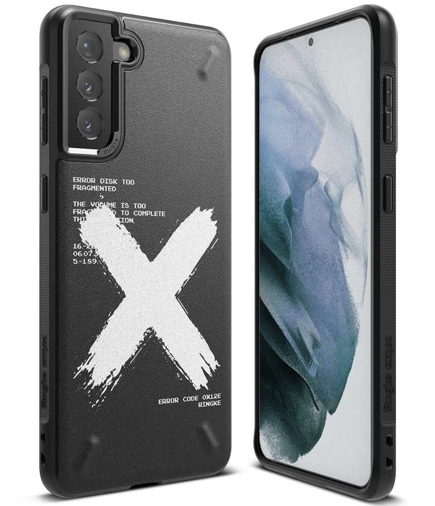 Ringke Samsung Galaxy S21 Plus Onyx Durable TPU Case Θήκη Σιλικόνης - Design X - Black