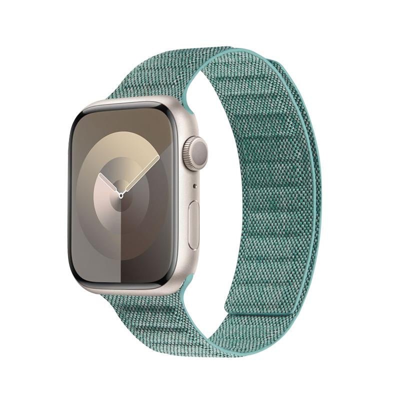 Crong Λουράκι Apple Watch 2/3/4/5/6/7/8/9/10/11 - SE (1/2/3) - 38/40/41/42mm από Νάιλον - Melange - Turquoise Melange