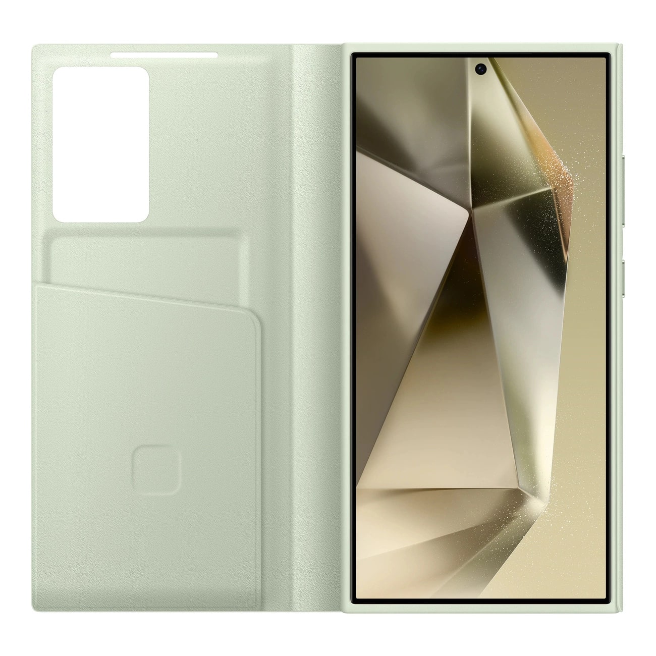 Samsung Smart View Wallet - Samsung Galaxy S24 Ultra Θήκη Πορτοφόλι - Light Green - EF - ZS928CGEGWW