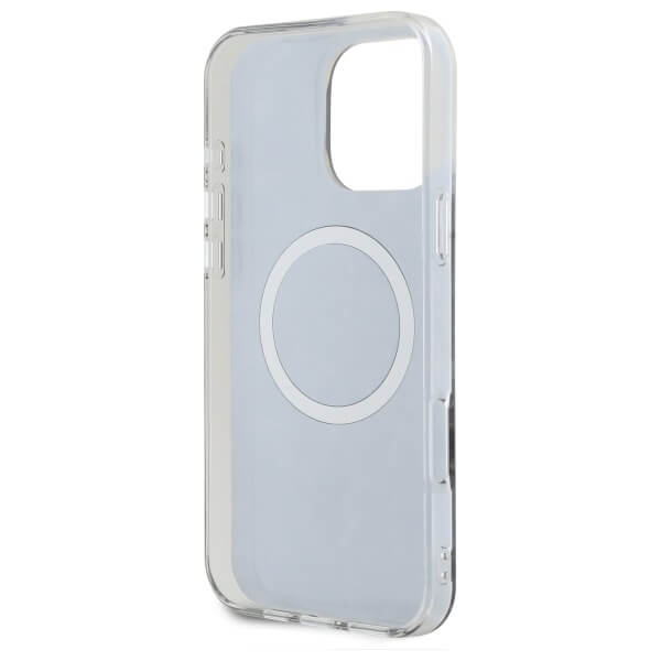 US Polo iPhone 16 Pro - IML Ring - MagSafe Σκληρή Θήκη με Πλαίσιο Σιλικόνης - Black - USHMP16LHOCLDPK