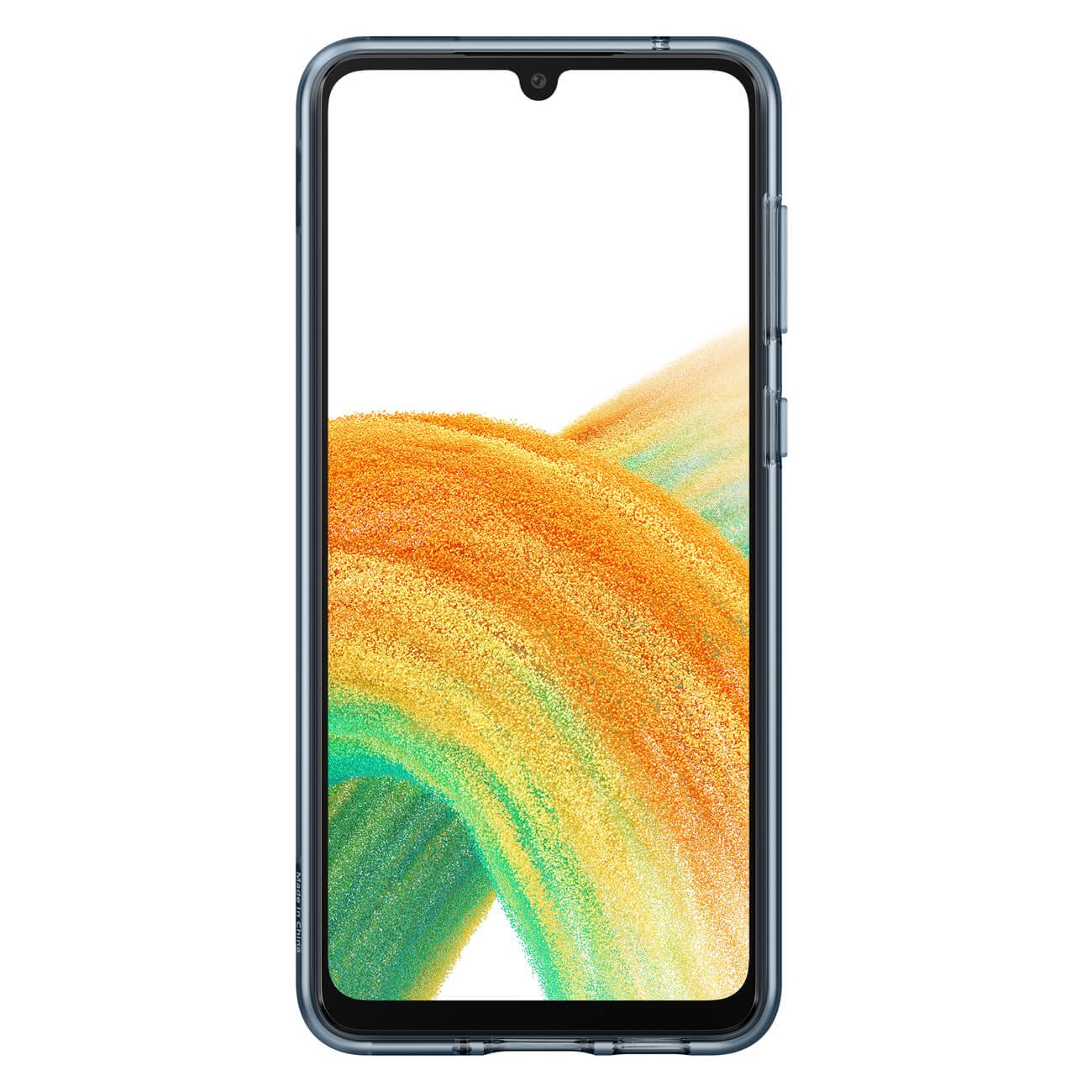 Samsung Slim Strap Cover Samsung Galaxy A33 5G Σκληρή Θήκη με Πλαίσιο Σιλικόνης - Black / Ημιδιάφανη - EF - XA336CBEGWW