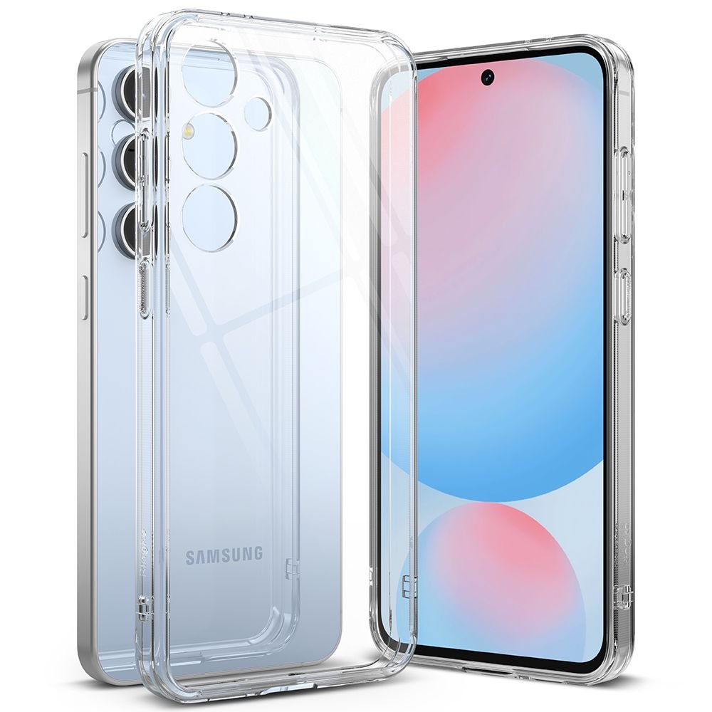 Ringke Samsung Galaxy S24 FE Fusion Σκληρή Θήκη με Πλαίσιο Σιλικόνης - Διάφανη