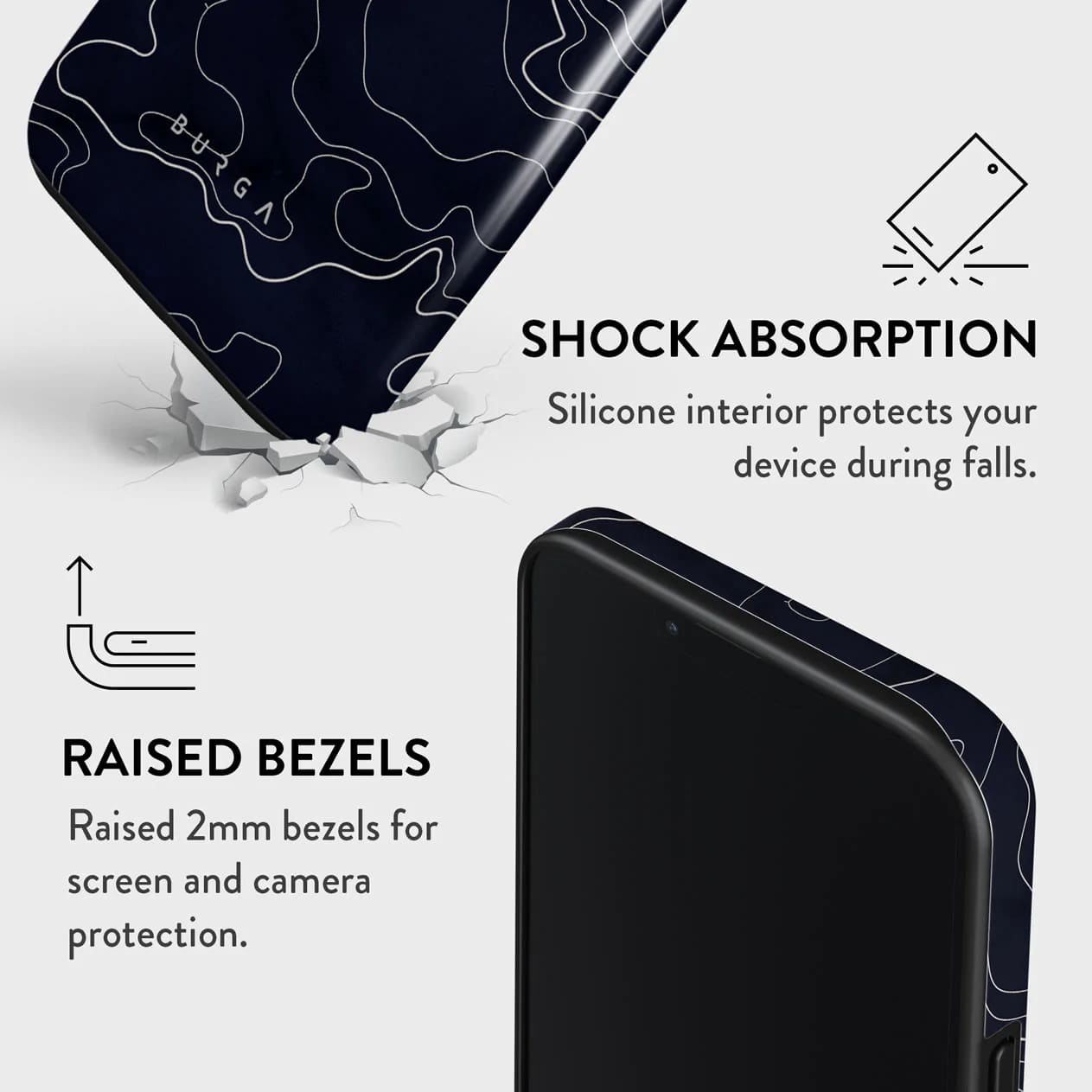 Burga iPhone 14 Pro Fashion Tough Σκληρή Θήκη - Drifting Shores