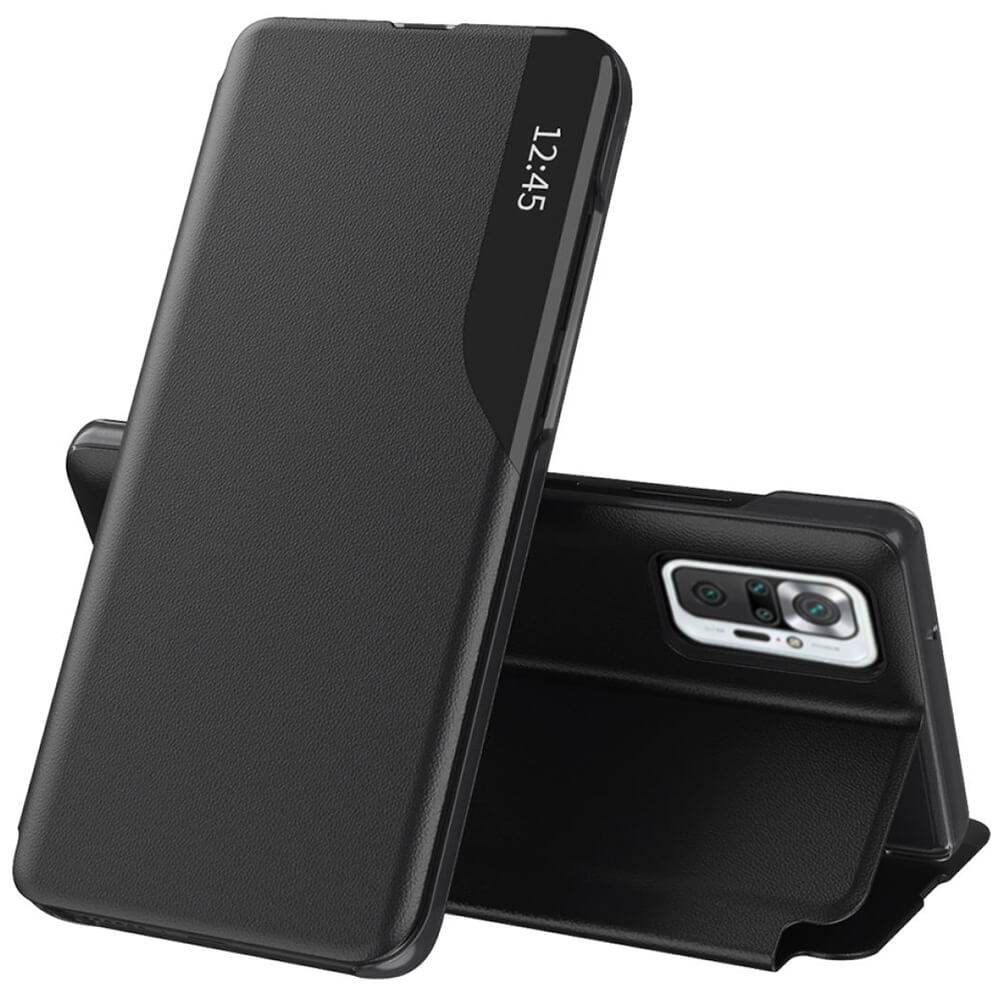 Techsuit Xiaomi Redmi Note 10 Pro eFold Series Θήκη Βιβλίο - Black