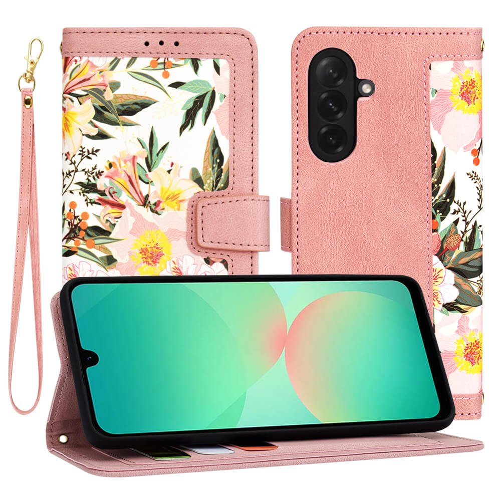 Techsuit Samsung Galaxy A26 5G - FlipCraft - Θήκη Πορτοφόλι από Δερματίνη - Sweetheart Pink
