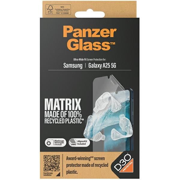 PanzerGlass Samsung Galaxy A25 5G Ultra - Wide Fit Matrix D3O Easy Aligner Προστατευτική Mεμβράνη Οθόνης - Clear
