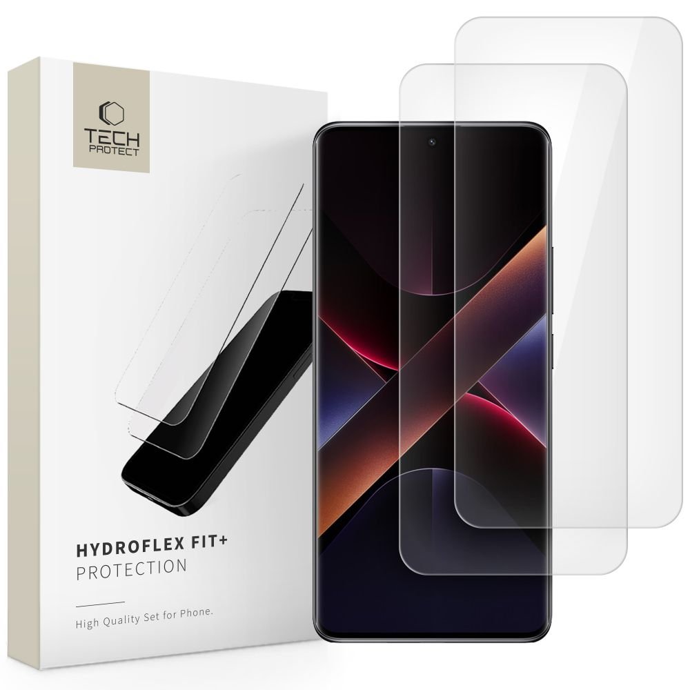 Tech - Protect Xiaomi Redmi Note 14 Pro 5G / 14 Pro+ 5G / Poco X7 - Hydroflex Fit+ Προστατευτική Μεμβράνη Οθόνης - 2 Τεμάχια - Διάφανο