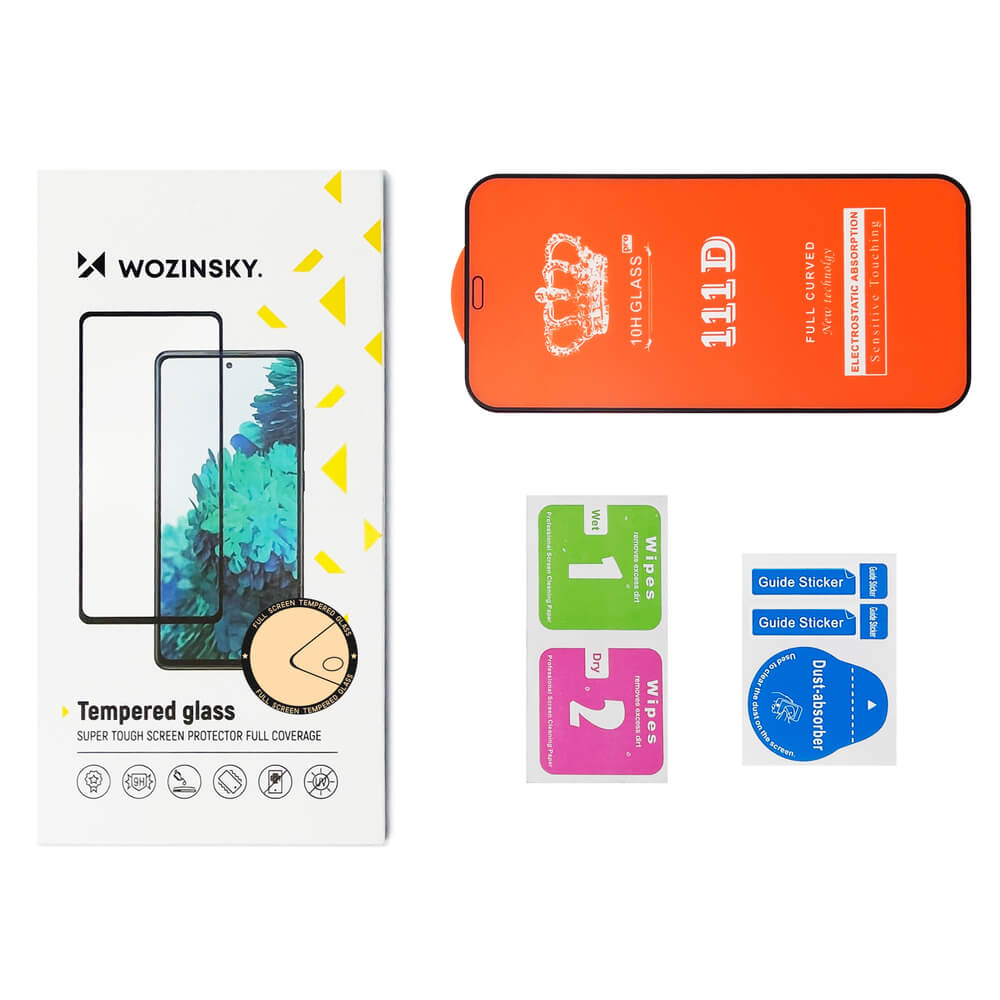 Wozinsky Xiaomi Redmi Note 10 / Note 10s / Poco M5s 9H Case Friendly Full Screen Full Glue Tempered Glass Αντιχαρακτικό Γυαλί Οθόνης - 2 Τεμάχια - Black