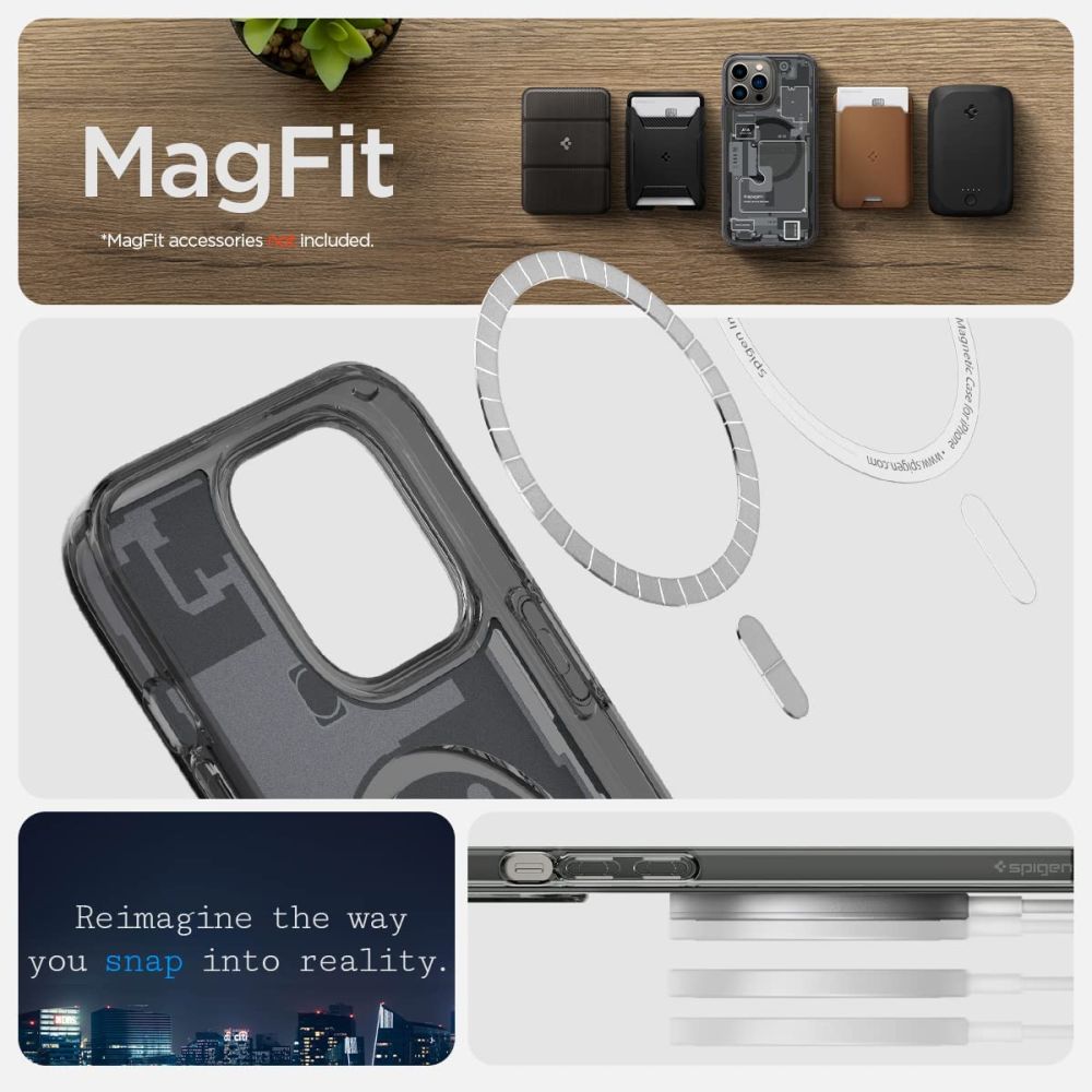 Spigen iPhone 13 Pro Max Ultra Hybrid Mag Σκληρή Θήκη με Πλαίσιο Σιλικόνης Και MagSafe - Zero One