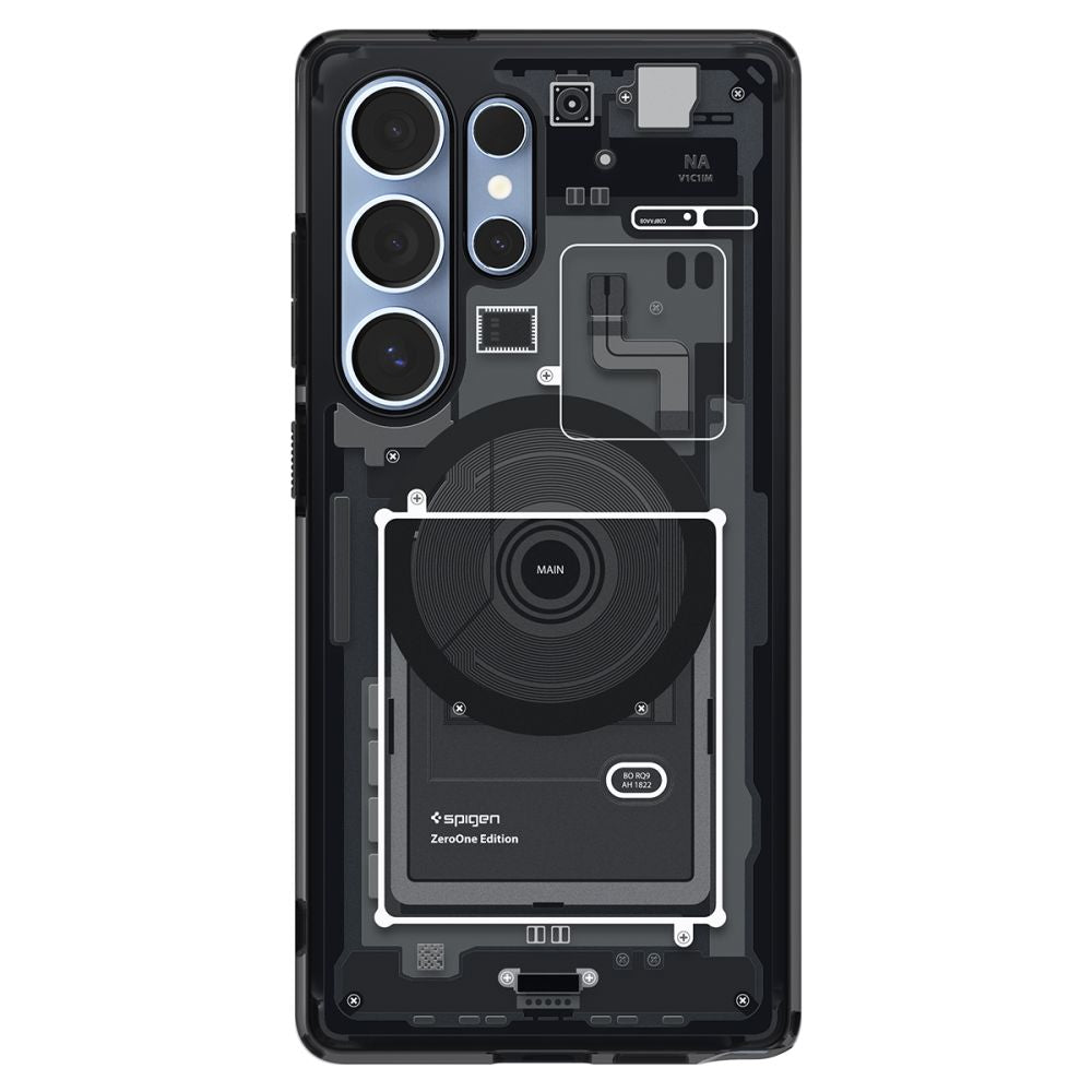 Spigen Samsung Galaxy S25 Ultra - Ultra Hybrid Mag - Σκληρή Θήκη με Πλαίσιο Σιλικόνης Και MagSafe - Zero One Black