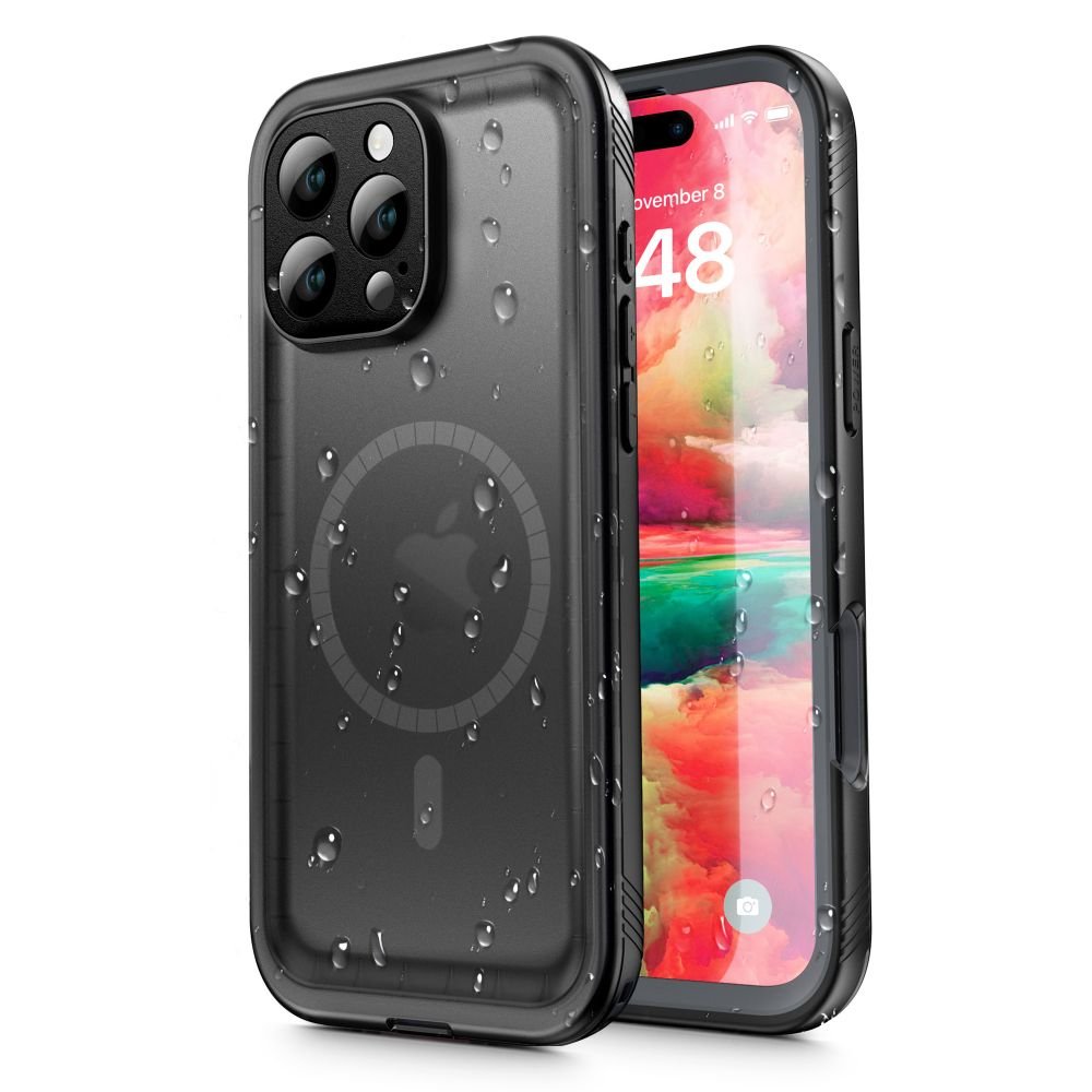 Tech - Protect iPhone 16 Pro Max Shellbox IP68 Αδιάβροχη Θήκη με Κορδόνι και MagSafe - Black