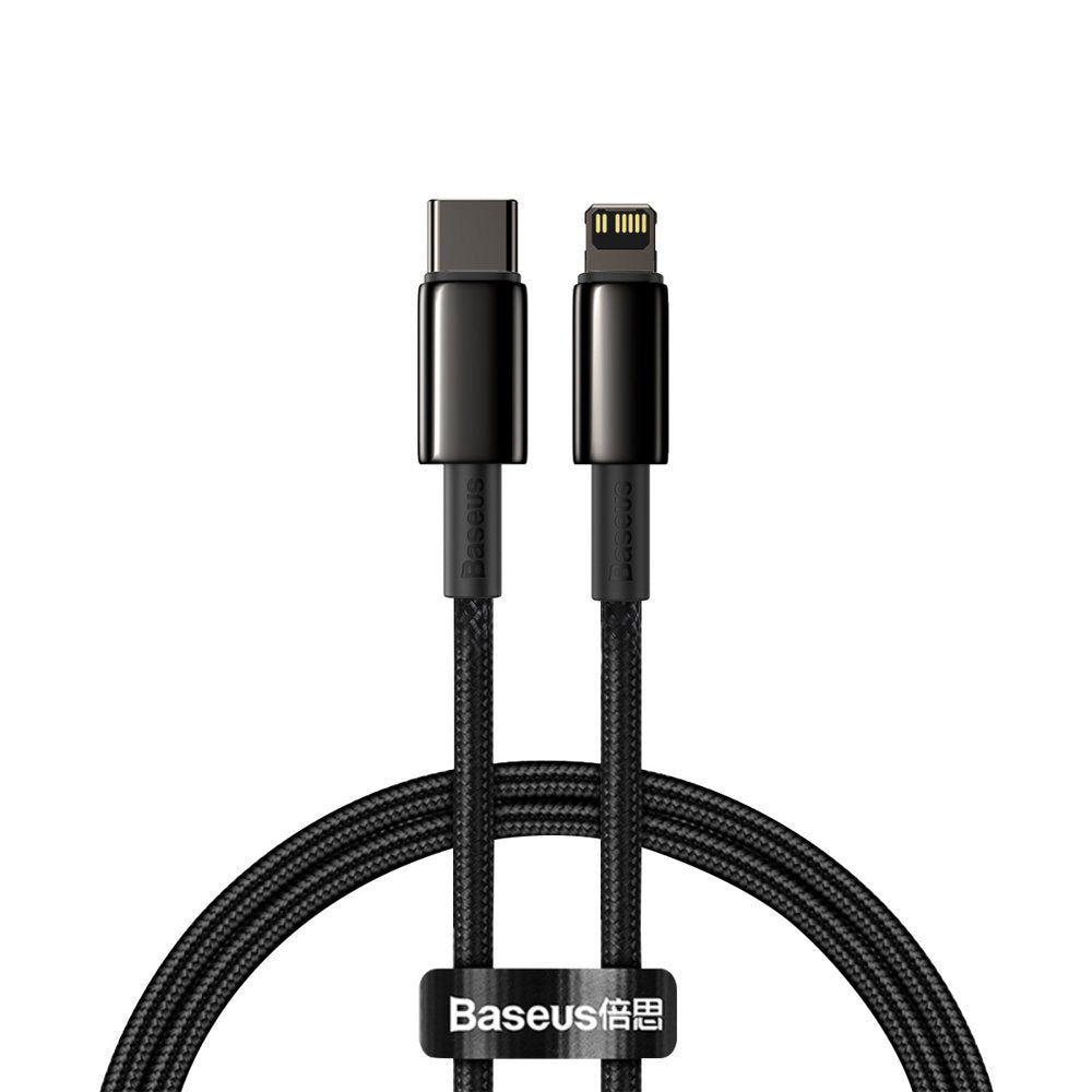 Baseus Simple Wisdom PD 20W - Καλώδιο Δεδομένων και Φόρτισης Type - C to Lightning 1M - Black - CATLWJ - 01
