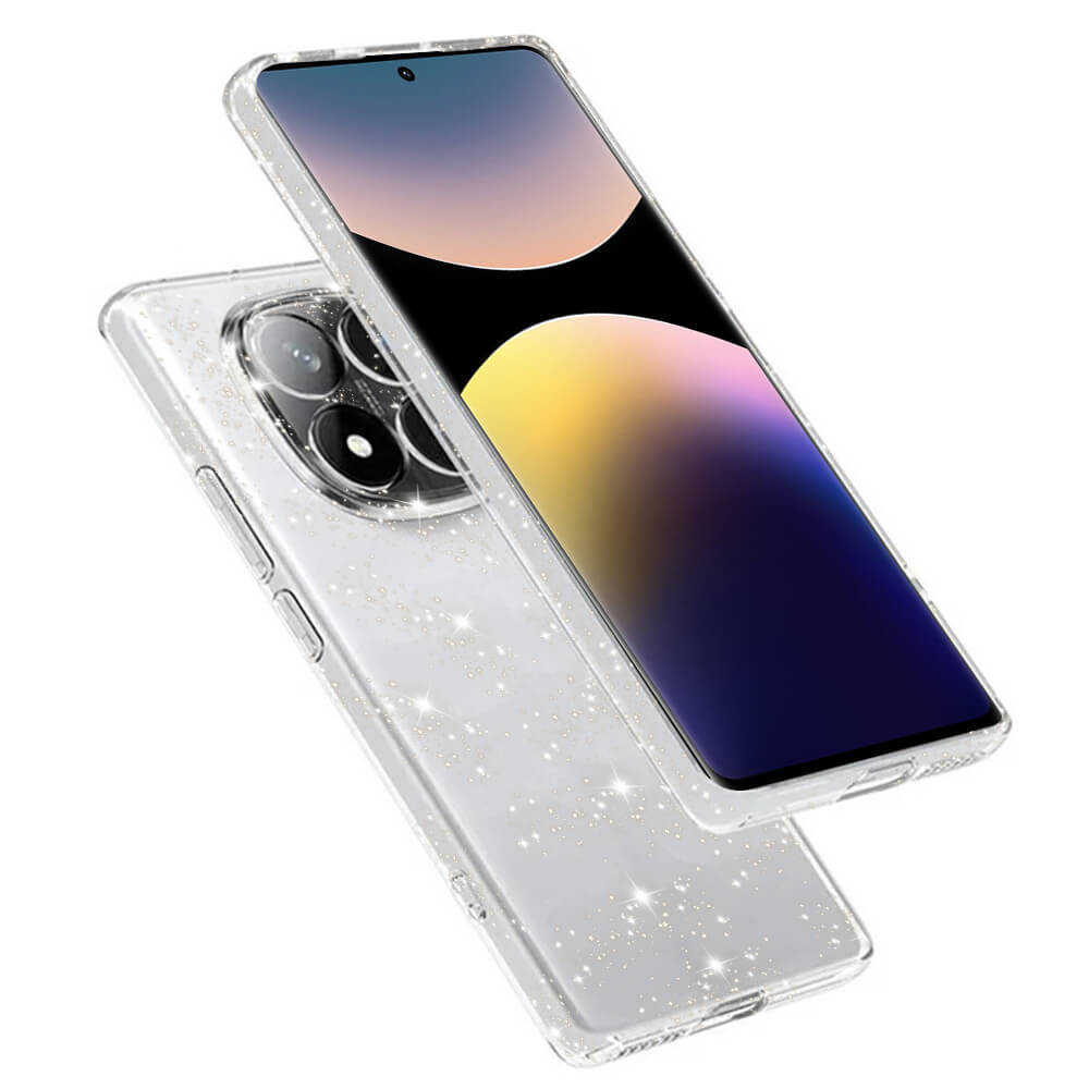 Techsuit Xiaomi Redmi Note 14 Pro 4G - SparkleSkin Series - Θήκη Σιλικόνης με Glitter - Clear