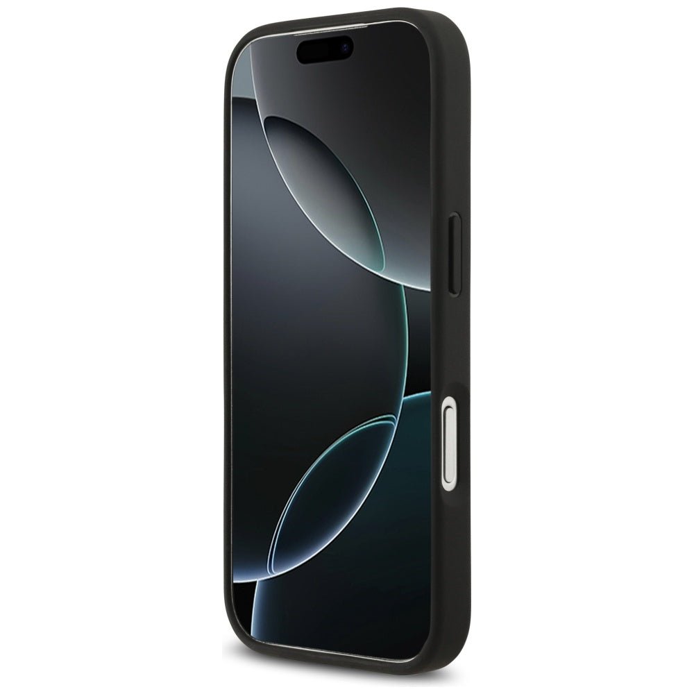 Red Bull iPhone 17 Pro - Meshed Powerbar MagSafe - Σκληρή Θήκη με Πλαίσιο Σιλικόνης και Επένδυση από Οικολογικό Δέρμα - Navy Blue - RBHMP17L24PUDSRV