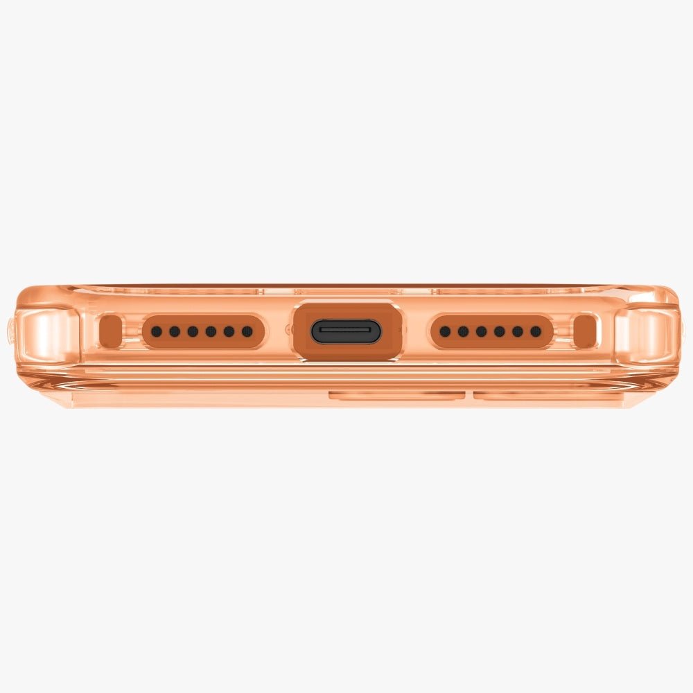 Uniq iPhone 17 Pro Max - LifePro Xtreme Magclick - Σκληρή Θήκη με Πλαίσιο Σιλικόνης και MagSafe - Clear / Orange