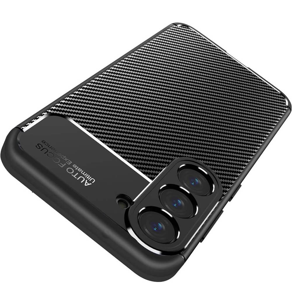 Techsuit Samsung Galaxy S25 - CarbonFiber - Θήκη Σιλικόνης - Black