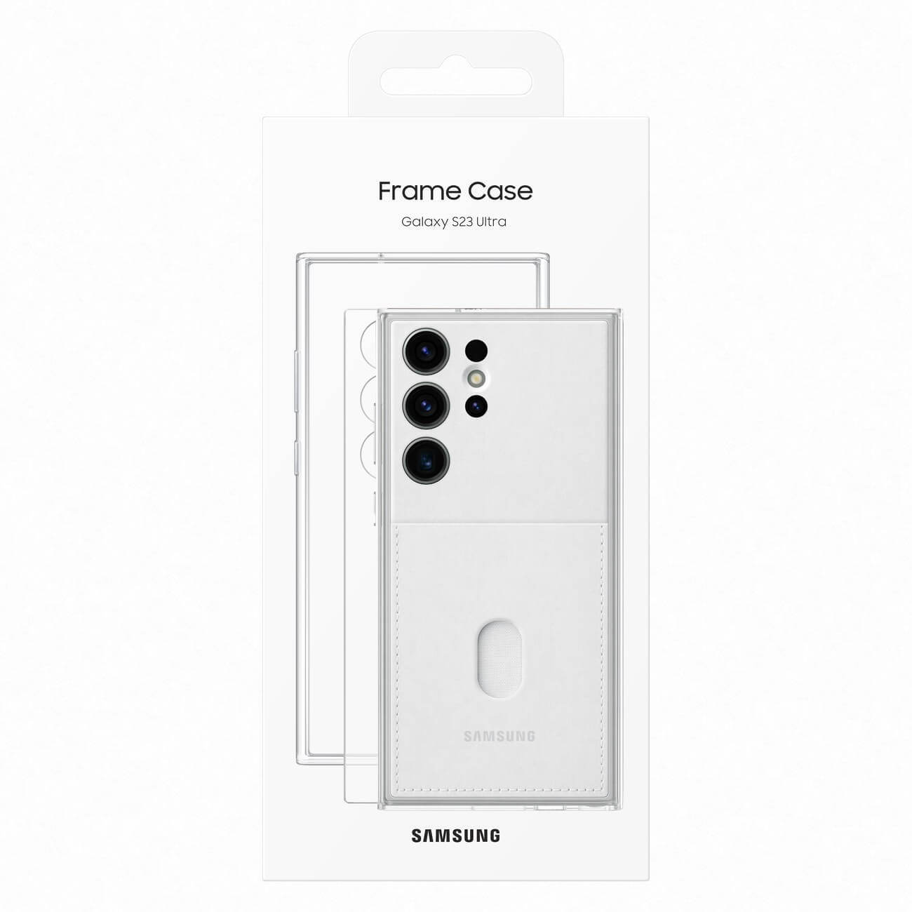 Samsung Frame Cover Samsung Galaxy S23 Σκληρή Θήκη με Πλαίσιο Σιλικόνης - White - EF - MS918CWEGWW