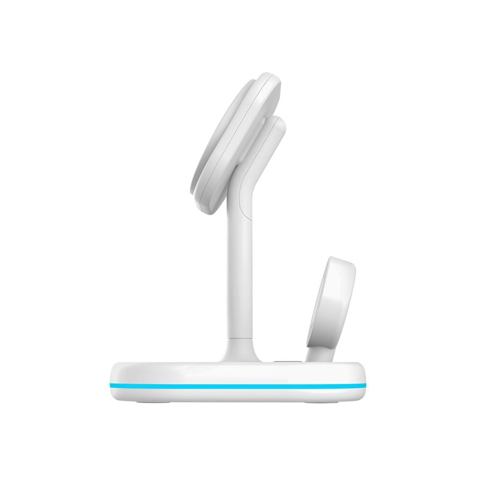 Tech - Protect QI15W - A27 3in1 Ασύρματος Μαγνητικός Φορτιστής MagSafe - White