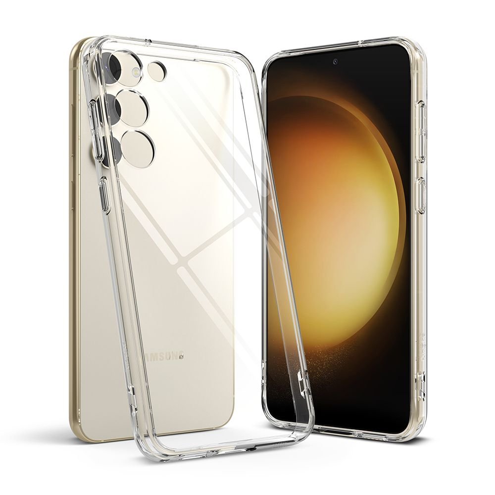 Ringke Samsung Galaxy S23+ Fusion Σκληρή Θήκη με Πλαίσιο Σιλικόνης - Διάφανη