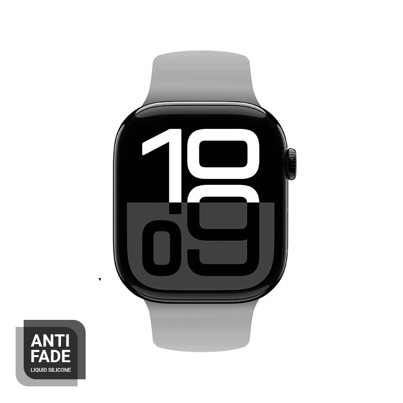 Crong Λουράκι Apple Watch 4/5/6/7/8/9/10/11 - SE (1/2/3) - ULTRA (1/2/3) - 44/45/46/49mm Σιλικόνης - Liquid Strap - Grey