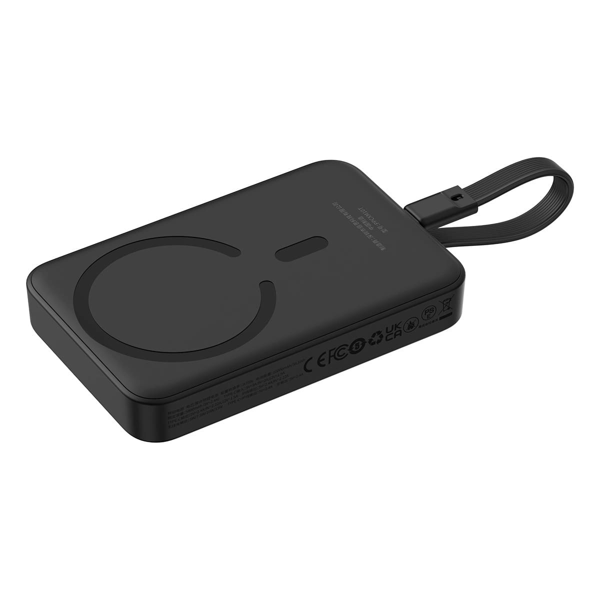 Baseus Magnetic Mini Ασύρματο MagSafe PowerBank 10000mAh 30W με Ενσωματωμένο Καλώδιο Type - C - Black