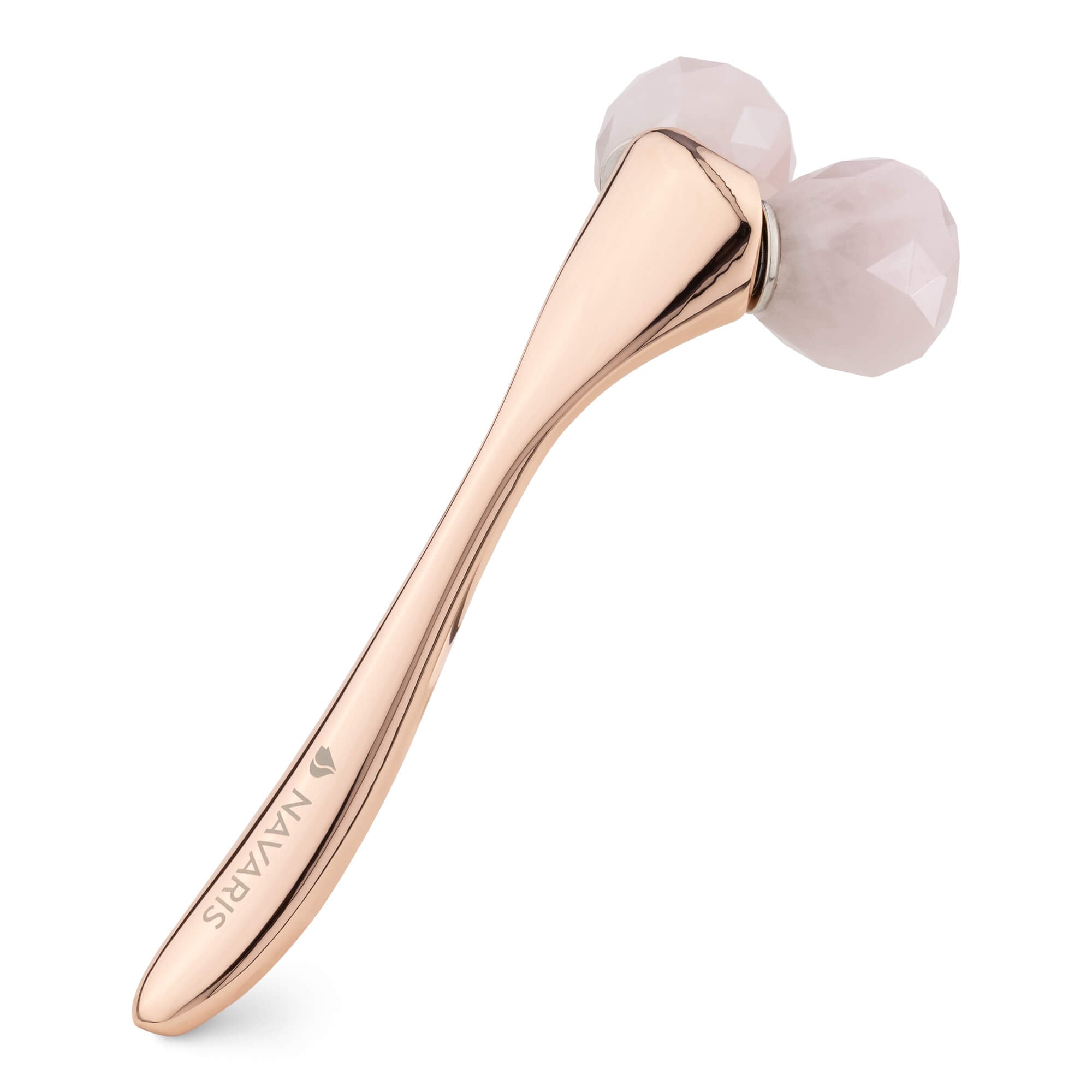 Navaris Face Roller Τρισδιάστατος Κύλινδρος για Μασάζ Προσώπου - Rose Quartz - 56132.31