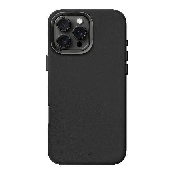Uniq iPhone 16 Pro Max Lyden MagClick Σκληρή Θήκη με Επένδυση Συνθετικού Δέρματος και MagSafe - Dallas Black