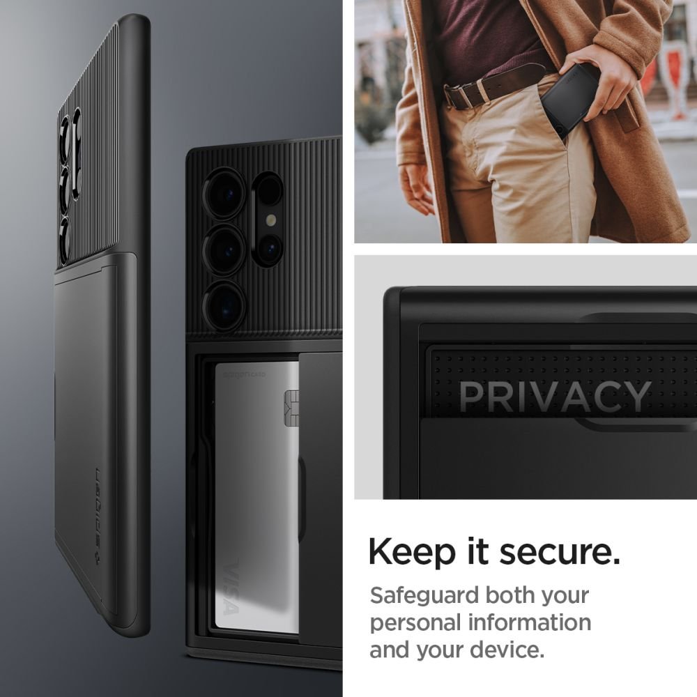 Spigen Samsung Galaxy S24 Ultra Slim Armor CS Σκληρή Θήκη - Black