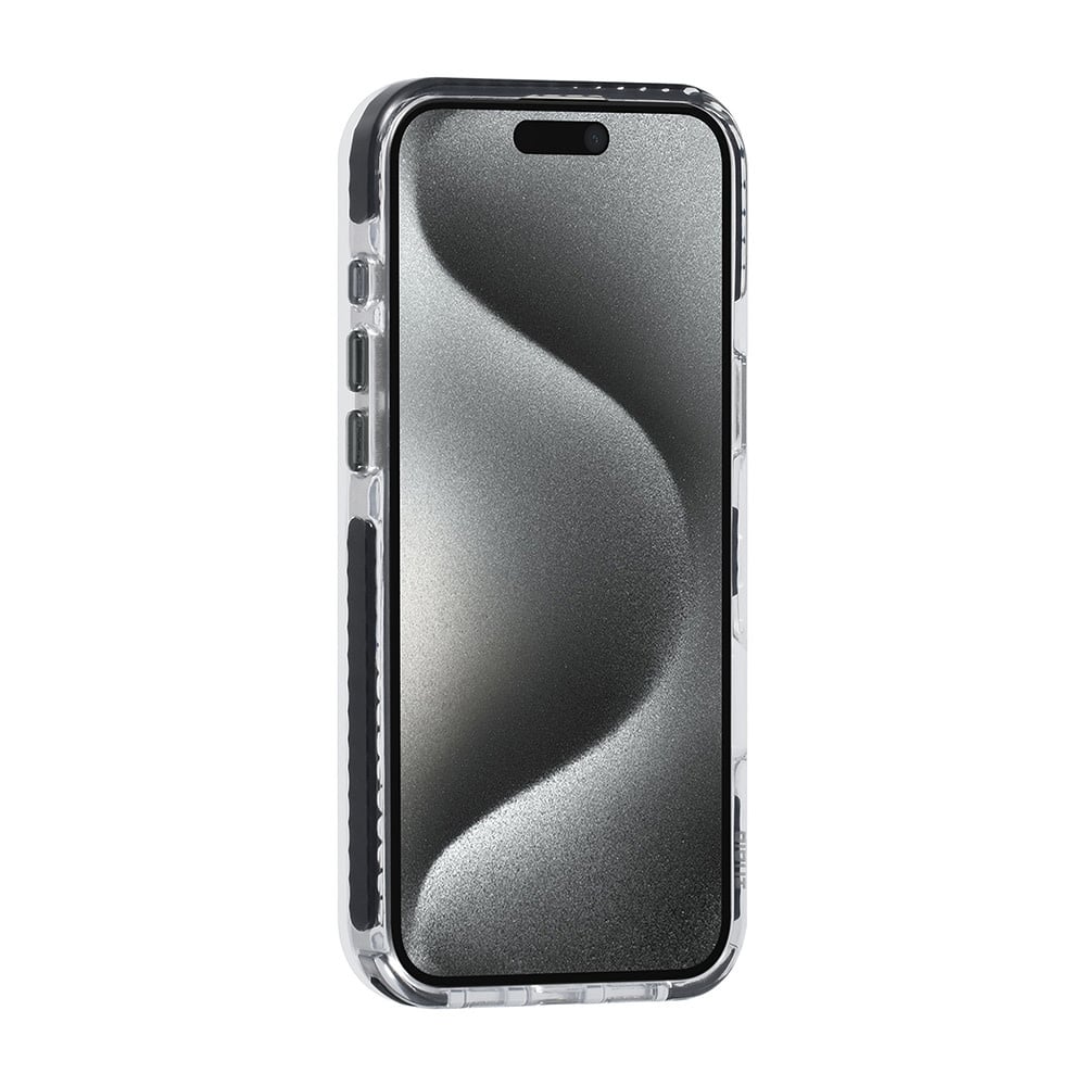Tuniq iPhone 16 Pro Max - MagSafe Σκληρή Θήκη με Πλαίσιο Σιλικόνης και Λουράκι - Διάφανη / Black