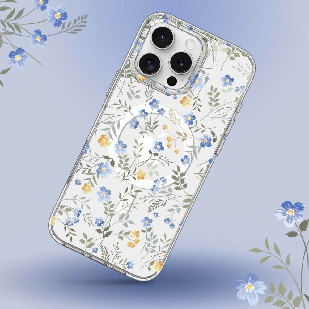 Tech - Protect iPhone 16 Pro MagMood - Σκληρή Θήκη με Πλαίσιο Σιλικόνης και MagSafe - Spring Flowers