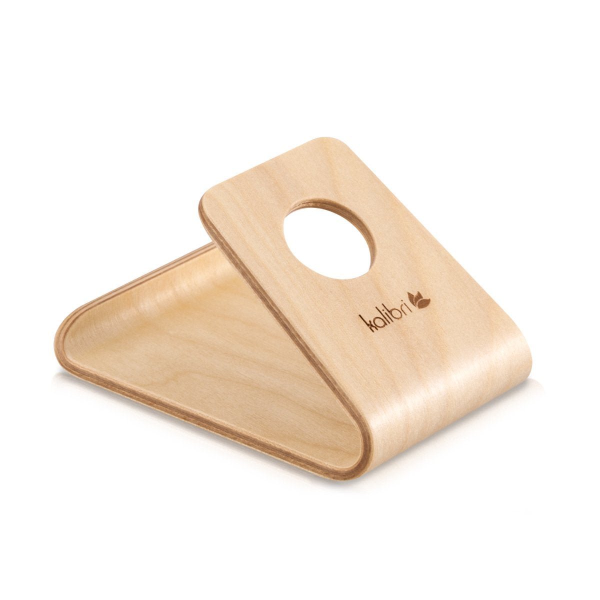 Kalibri Wooden Mobile Stand Βάση Στήριξης Κινητών από Φυσικό Ξύλο - Light Brown - 38799.24