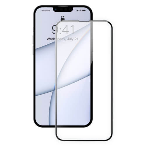 Baseus iPhone 13 Pro Max 0.3mm 9H Full Screen Αντιχαρακτικό Γυαλί Οθόνης - 2 Τεμάχια - Black - SGQP010201