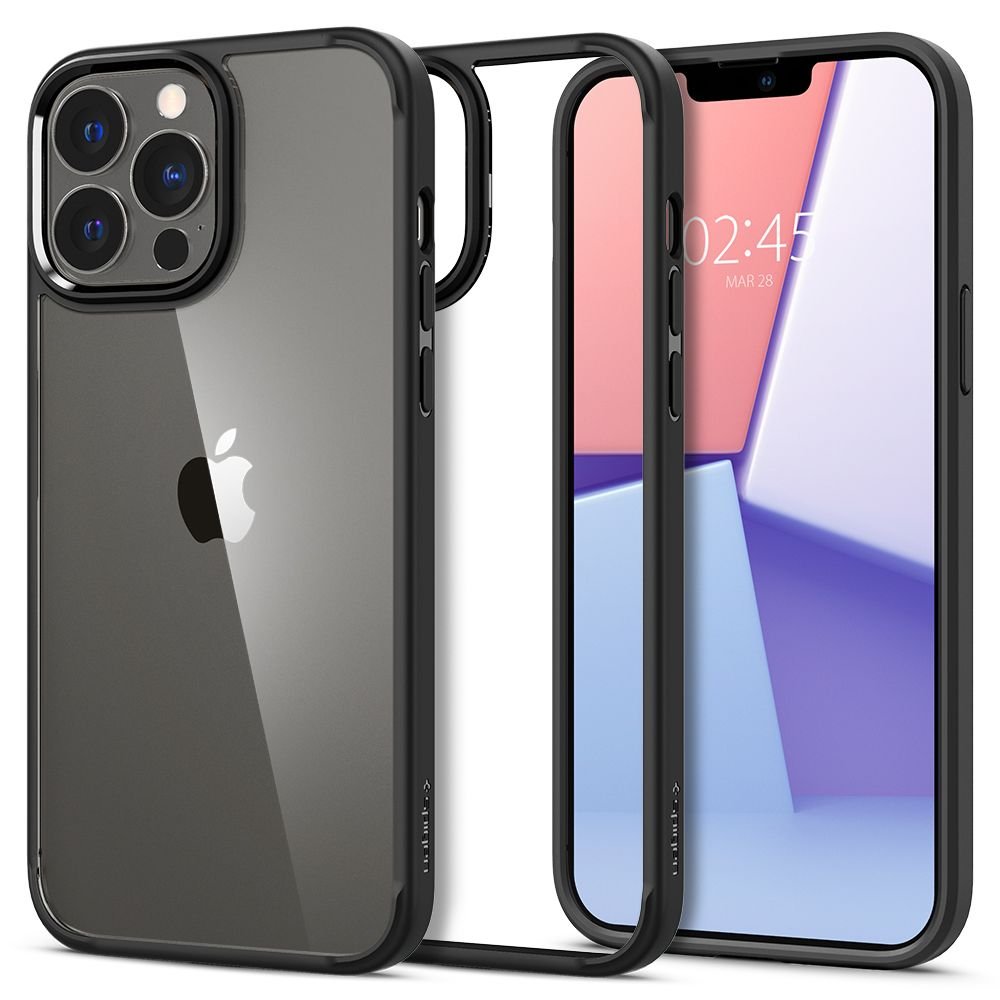 Spigen iPhone 13 Pro Max Ultra Hybrid Σκληρή Θήκη με Πλαίσιο Σιλικόνης - Matte Black