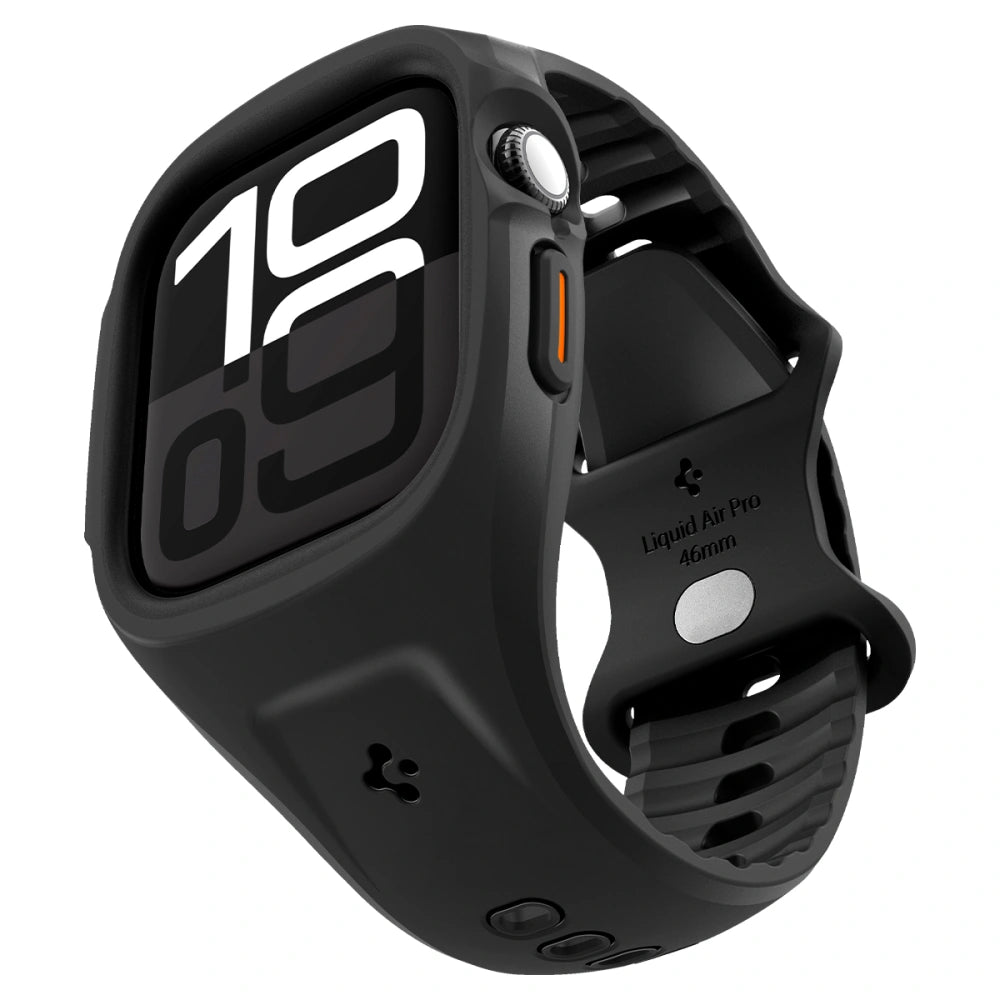 Spigen Λουράκι Apple Watch 10/11 - 46mm με Θήκη Προστασίας - Liquid Air Pro - Matte Black