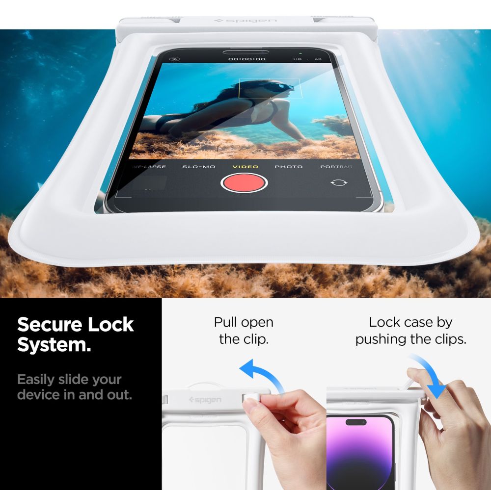 Spigen A610 Universal Αδιάβροχη Θήκη - White