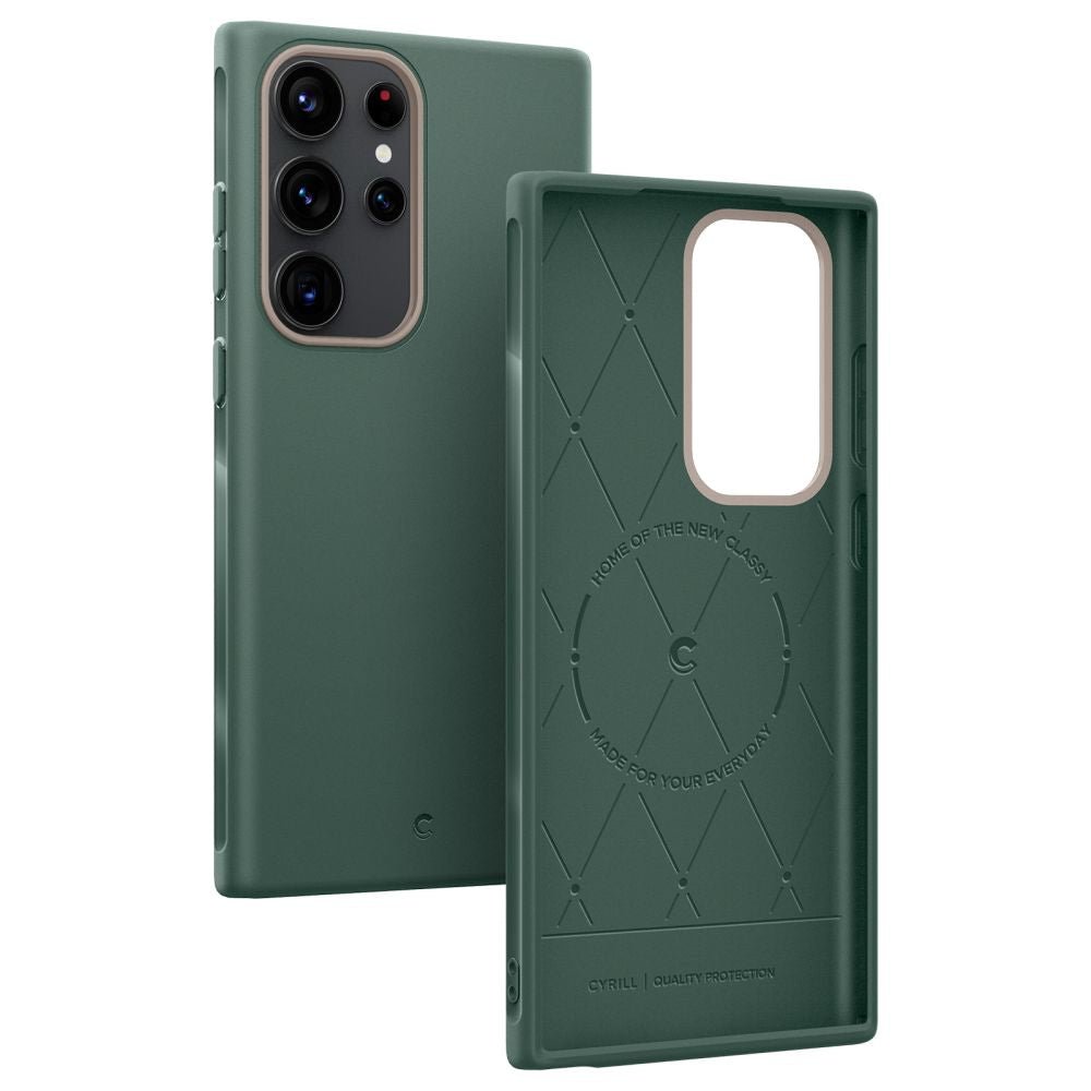 Spigen Cyrill Samsung Galaxy S23 Ultra Ultra Color Mag Θήκη Σιλικόνης TPU - Kale