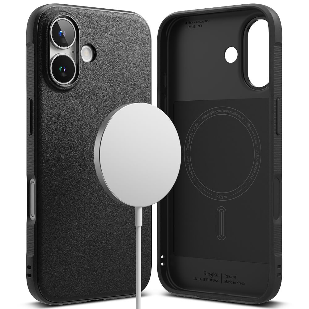 Ringke iPhone 16 Plus Onyx MagSafe Durable TPU Case Θήκη Σιλικόνης με MagSafe - Black