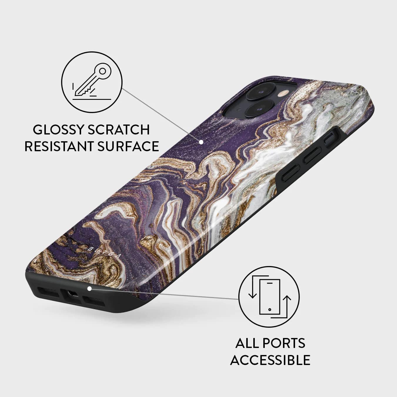 Burga iPhone 14 Plus Fashion Tough Σκληρή Θήκη - Nostalgia Feeling