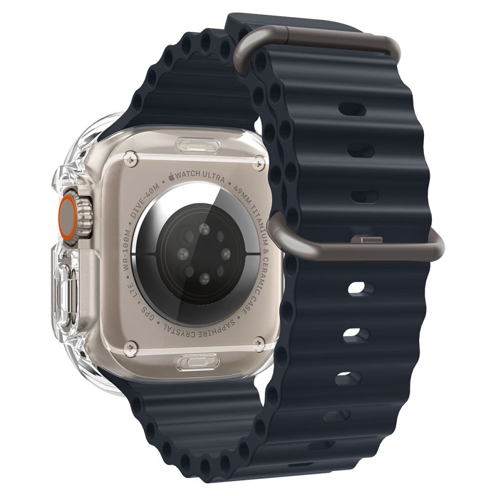 Spigen Θήκη Apple Watch Ultra / Ultra 2 - 49 mm Ultra Hybrid με Προστασία οθόνης - Crystal Clear