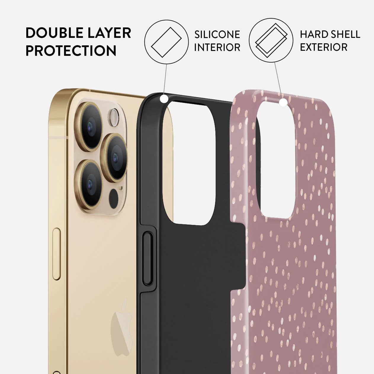 Burga iPhone 14 Pro Max Fashion Tough Σκληρή Θήκη - Hot Cocoa
