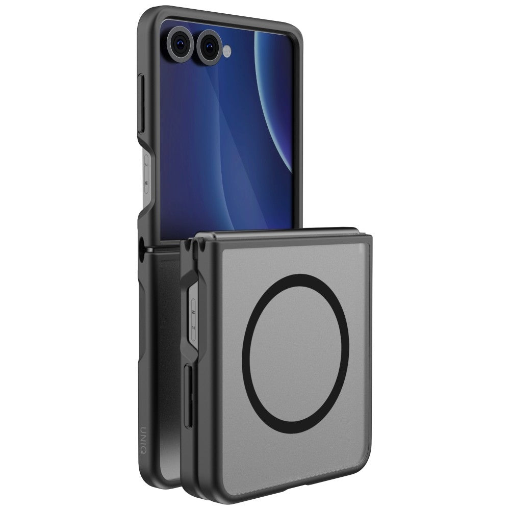 Uniq Samsung Galaxy Z Flip8 - Σκληρή Θήκη με Πλαίσιο Σιλικόνης και MagSafe - Veren AF - Black