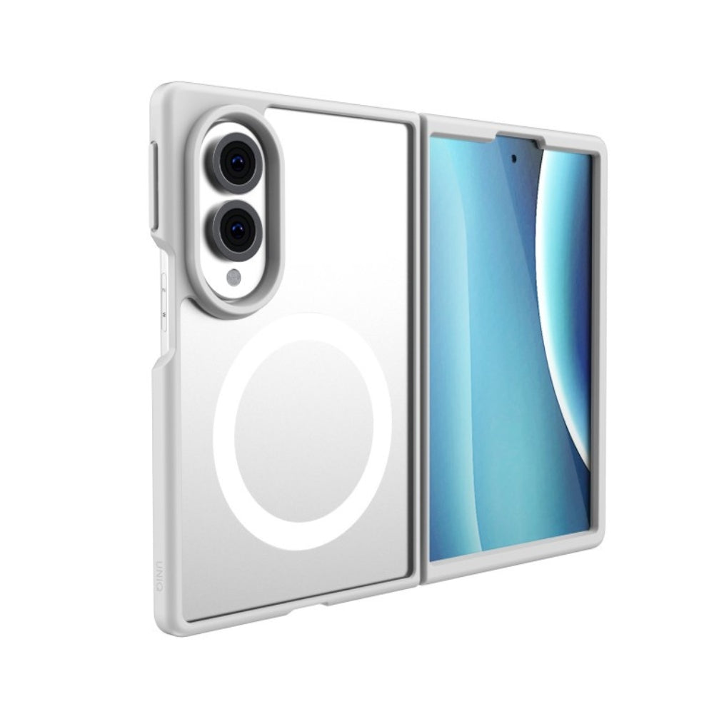 Uniq Samsung Galaxy Z Fold8 - Σκληρή Θήκη με Πλαίσιο Σιλικόνης και MagSafe - Veren AF - White