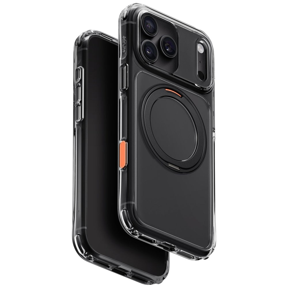 Uniq iPhone 18 Pro Max / iPhone 17 Pro Max - Σκληρή Θήκη με Πλαίσιο Σιλικόνης και Stand MagSafe - Swivix 360 Rotating Kickstand - Black