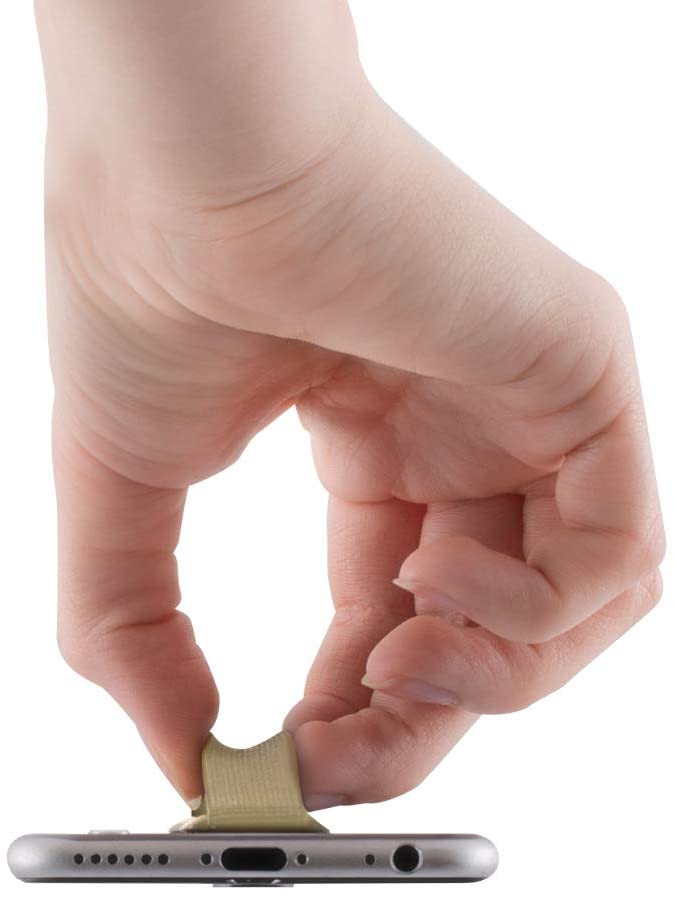 KW Σετ με 3 Finger Holders for Smartphones / iPhones - Αξεσουάρ για Εύκολο Κράτημα με Ένα Χέρι - Gold - 43997.05