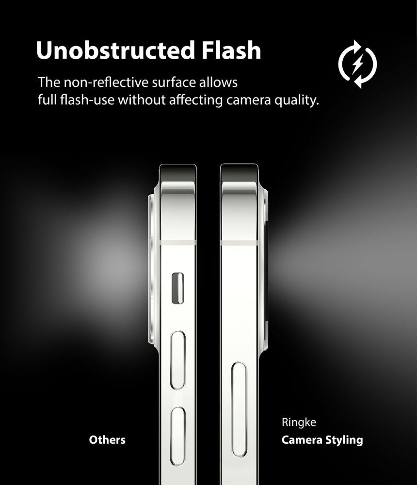 Ringke iPhone 12 Pro Camera Styling Μεταλλικό Προστατευτικό για την Κάμερα - Silver