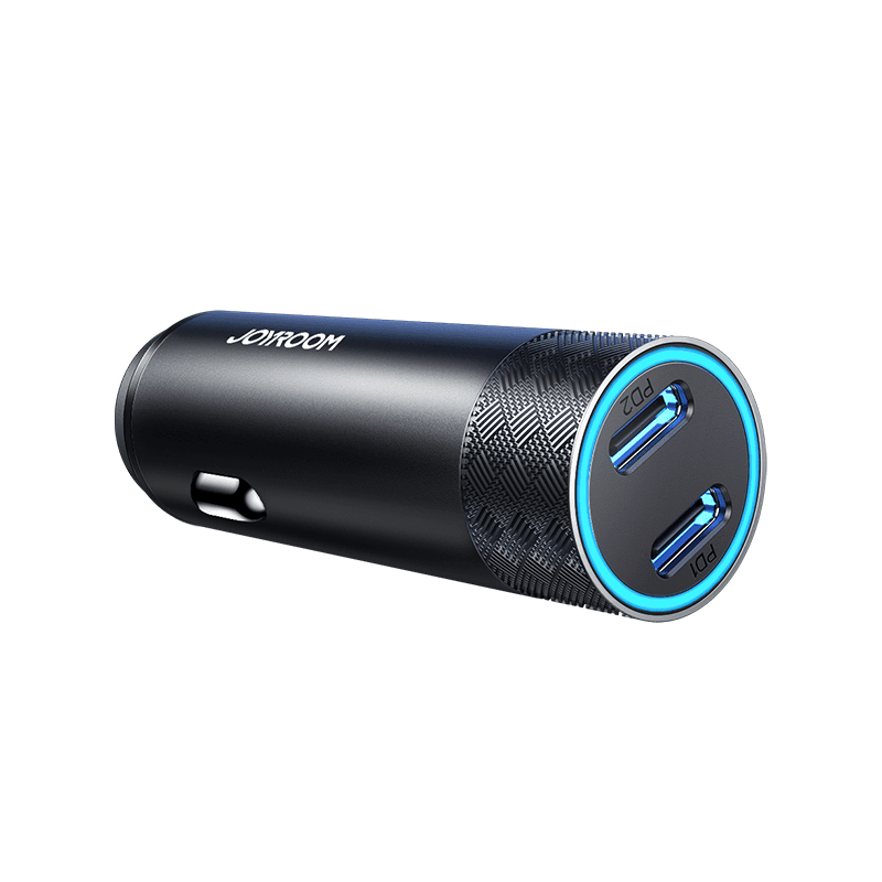 Joyroom JR - CL13 Car Charger Φορτιστής Κινητών στο Αυτοκίνητο με 2 Θύρες USB PD 50W - Gray